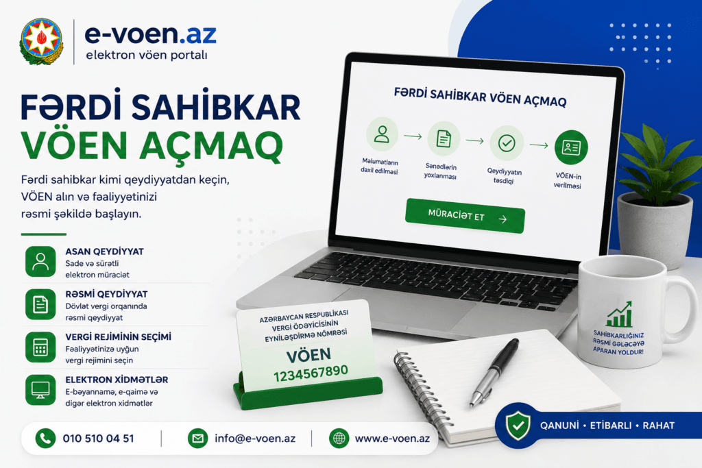 fərdi sahibkar vöen açmaq e-voen.az fərdi sahibkar vöen açmaq e-voen.az