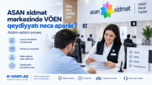 ASAN xidmət mərkəzində VÖEN qeydiyyatı necə aparılır?