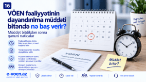 VÖEN fəaliyyətinin dayandırılma müddəti bitəndə nə baş verir?