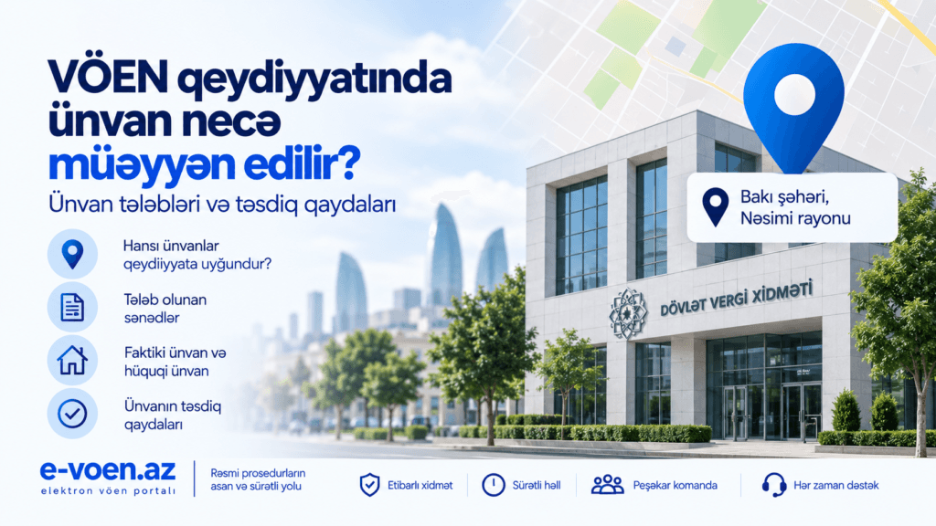 VÖEN qeydiyyatında ünvan necə müəyyən edilir?